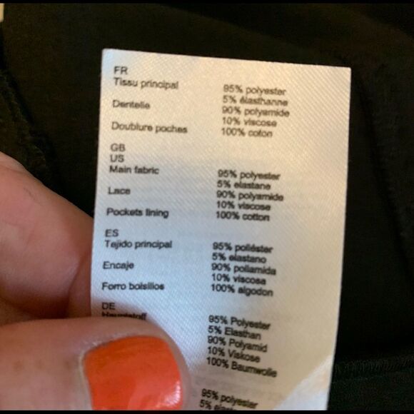 NEW! Maje Istoria Black Bermuda Lace Romper Sz 36 - Picture 5 of 7